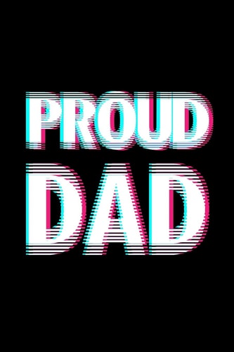 Proud Dad 6x9 120 Pages Dot Grid Your Personal Diary for an Awesome Summer