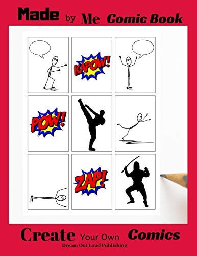 Made by Me Comic Book Create Your Own Comics