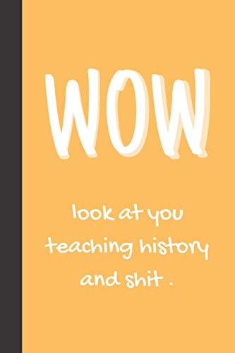 WOW - Look At You Teaching History And Shit. Funny Novelty Gift For History Teachers & History Professors