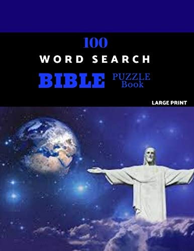 100 Word Search Bible Puzzle Book Large Print Brain Challenging Bible Puzzles For Hours Of Fun