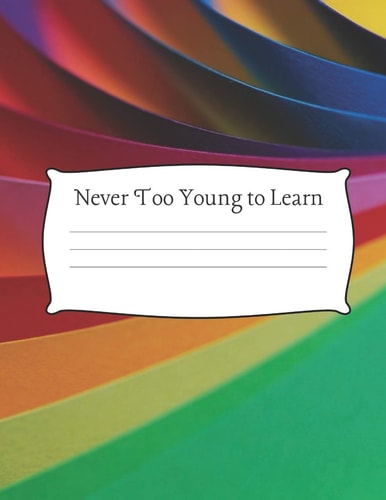 Never Too Young to Learn Quad Ruled Grid Paper 100 Sheets Large 8. 5 X 11 Bright Neon