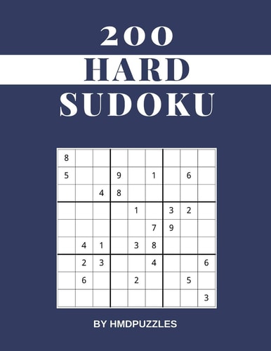200 Hard Sudoku Large Print (Just One Puzzle Per Page) Sudoku Puzzlebook Ideal For Kids Adults and Seniors (All Ages)