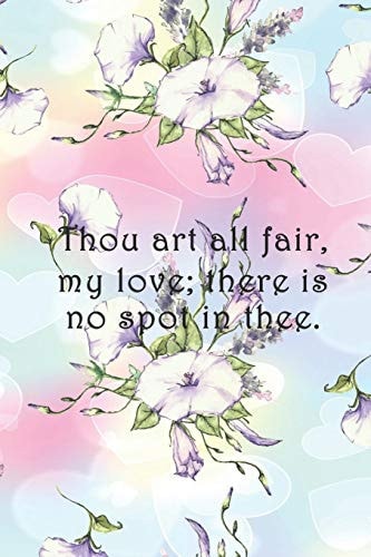 Thou Art All Fair, My Love; There Is No Spot in Thee Dot Grid Paper