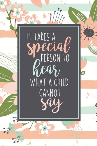 It Takes A Special Person To Hear What A Child Cannot Say ABA Gifts For Behavior Therapist Autism Teacher Gift Teacher Appreciation For Special Education Team Members Autism Mom
