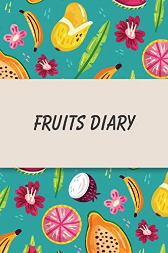 Fruits Diary Daily Health Tracker, Record Meals For The Day, Thoughts, And Water Intake