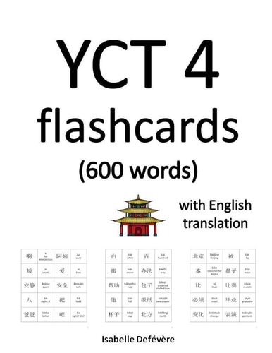 YCT 4 Flashcards (600 Words) with English Translation