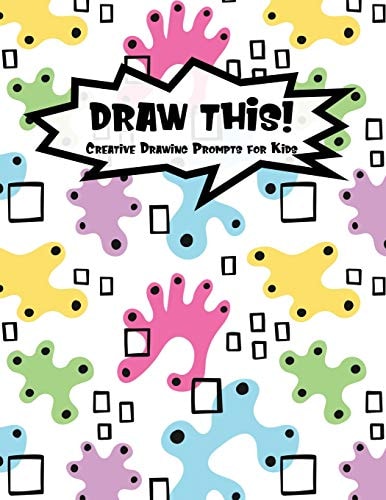 Draw This! 100 Drawing Prompts for Kids - Light Abstract Rainbow - Version 1