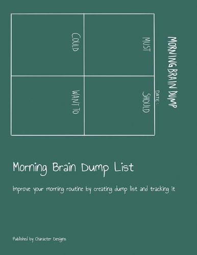 Morning Brain Dump List Improve Your Morning Routine by Creating Dump List and Tracking It