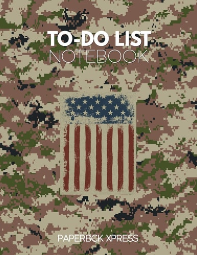 To Do List Notebook Personal & Business Tasks With Priority Status, Daily To Do List, Checklist Paper Agenda 8.5 X 11 - Marines Edition