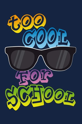Too Cool for School Notizbuch Mit Punkteraster Für Die Schule und Den Alltag, Für Wichtige Notizen, Lernstoff Oder Als Tagebuch, Ideal Auch Für To-Do-Listen, Mindmaps und Scribbles, 120 Seiten, Ca. DIN A5 (6 X 9 )