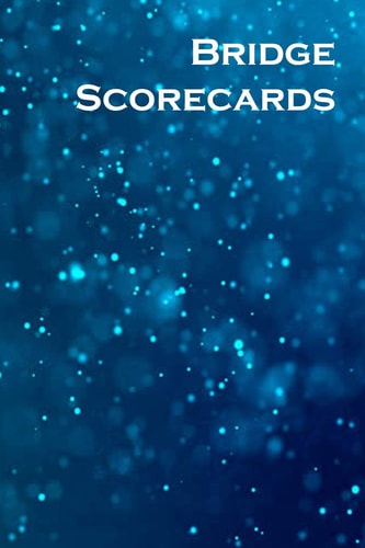 Bridge Scorecards 100 Tally Scoresheets for Rubber Bridge