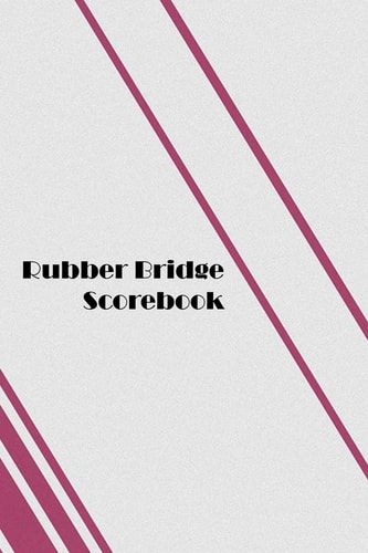 Rubber Bridge Scorebook 100 Tally Scoresheets for Rubber Bridge