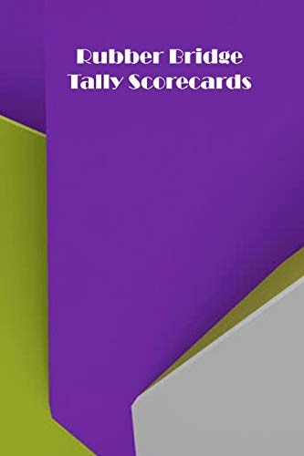 Rubber Bridge Tally Scorecards 100 Tally Scoresheets for Rubber Bridge