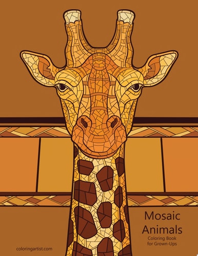 Mosaic Animals Coloring Book for Grown-Ups 1