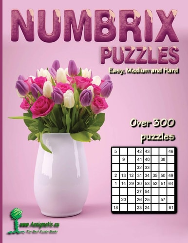 Numbrix Puzzles Easy, Medium and Hard