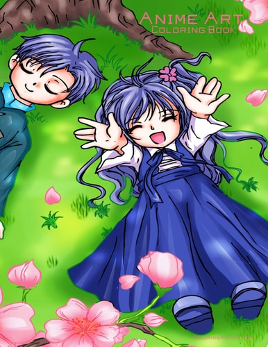 Anime Art Coloring Book 1