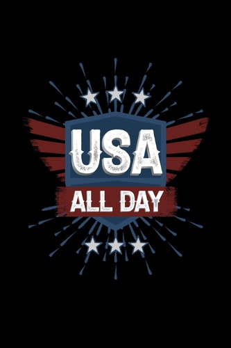 USA All Day 120 Pages, Soft Matte Cover, 6 X 9