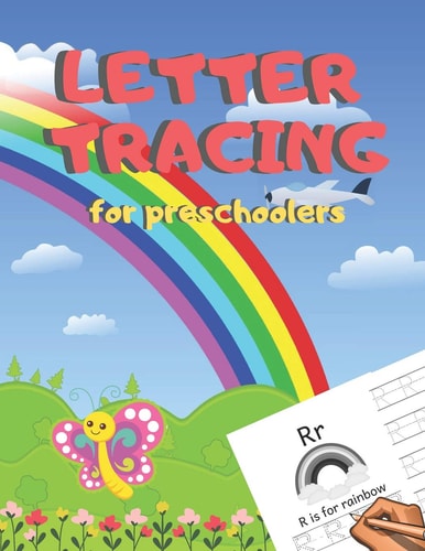 Letter Tracing for Preschoolers Handwriting Practice Alphabet Workbook for Kids Ages 3-5, Toddlers, Nursery, Kindergartens, Homeschool - Learning to Write Letters ABC Children - Fun Educational Activities - Volume 10 Rainbow - 8. 5 X 11 Inches, 110 Pages