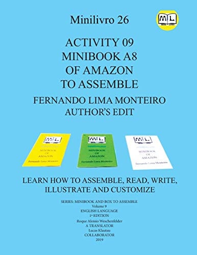 Activity 09 Minibook A8 of Amazon to Assemble Learn How to Assemble, Read, Write, Illustrate and Customize
