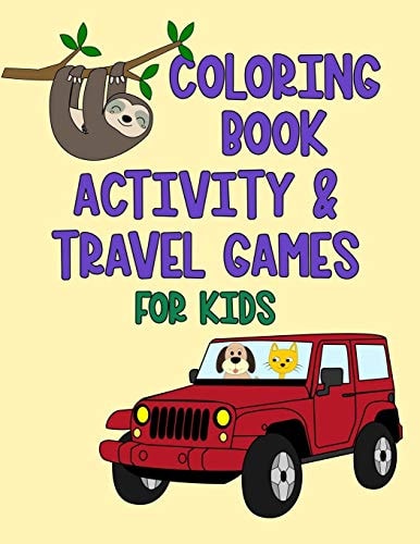 Coloring Book Activity and Travel Games for Kids