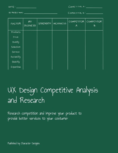 UX Design Competitive Analysis and Research Research Competition and Improve Your Product to Provide Better Services to Your Costumer