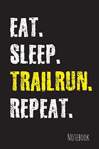 Trailrunning Notizbuch - Liniert - 15,2 X 22,9 Cm - Geschenk
