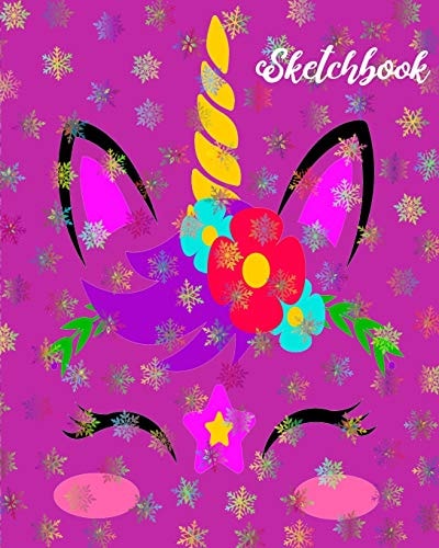 Sketchbook Unicorn Design Doodle Activity NoteBook - Create Your Unique Art, Games, Ideas and Creative Stories Workbook For Girls - Diary