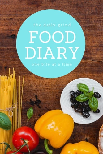 The Daily Grind Food Diary One Bite at a Time Track Multiple Meals, Calories, Water Intake, Workouts and More