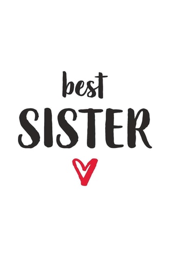 Best Sister Schwester Mit Herz I Notizbuch Notizheft Planer Mit Linierten Seiten