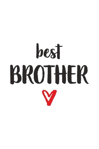 Best Brother Bruder Mit Herz I Notizbuch Notizheft Planer Mit Linierten Seiten
