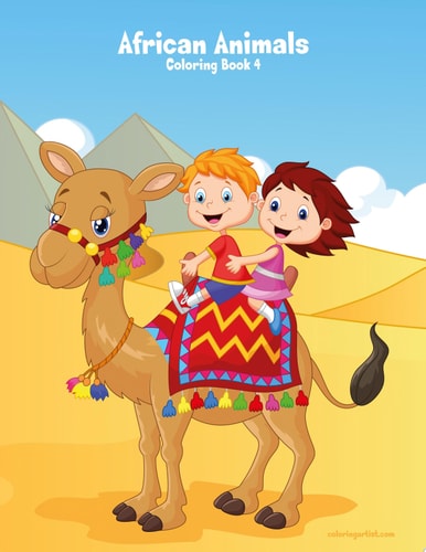 African Animals Coloring Book 4