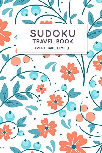 Sudoku Travel Book Very Hard Sudoku Puzzles Book Pocket Sized For Travel
