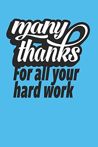 Many Thanks For All Your Hard Work Employee Appreciation Gift for Your Employees, Coworkers, Or Boss
