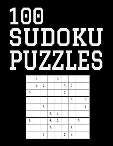 100 Sudoku Puzzles Difficulty Level Hard, Large Print, One Sudoku Per Page, Solutions in the Back, 126 Pages, Soft Matte Cover, 8. 5 X 11