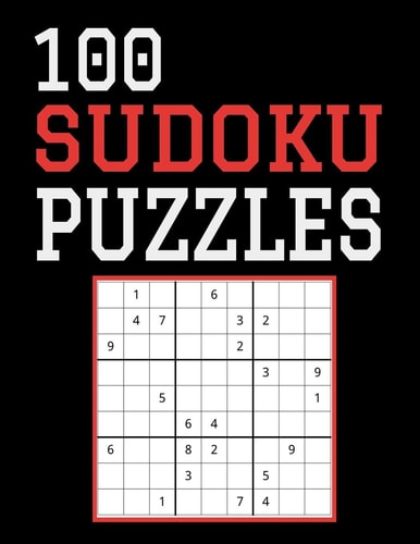 100 Sudoku Puzzles Difficulty Level Hard, Large Print, One Sudoku Per Page, Solutions in the Back, 126 Pages, Soft Matte Cover, 8. 5 X 11