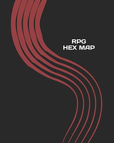 RPG Hex Map Hexagon Battle Grid Game Mat Template Book with Honeycomb Graph Paper Pages