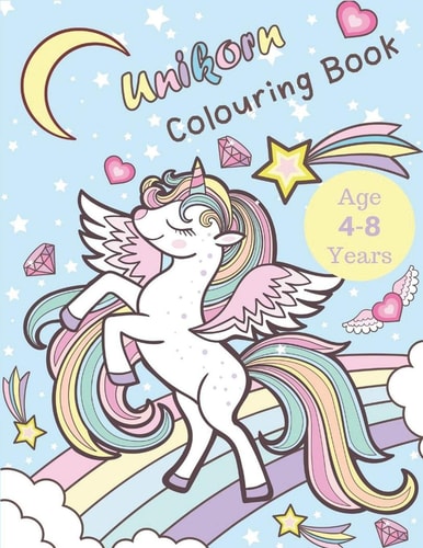 Unicorn Colouring Book Activity Book for Kids Age 4-8 Years