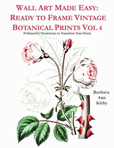 Wall Art Made Easy Ready to Frame Vintage Botanical Prints Vol 4: 30 Beautiful Illustrations to Transform Your Home