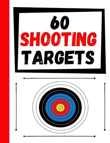 60 Shooting Targets Large Paper Perfect for Rifles / Firearms / BB / AirSoft / Pistols / Archery & Pellet Guns