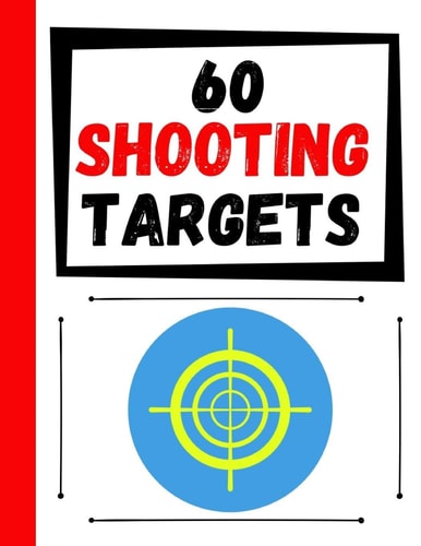 60 Shooting Targets Large Paper Perfect for Rifles / Firearms / BB / AirSoft / Pistols / Archery & Pellet Guns