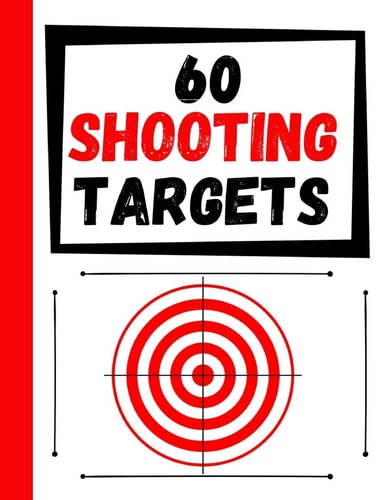 60 Shooting Targets Large Paper Perfect for Rifles / Firearms / BB / AirSoft / Pistols / Archery & Pellet Guns