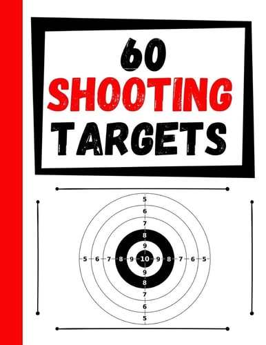 60 Shooting Targets Large Paper Perfect for Rifles / Firearms / BB / AirSoft / Pistols / Archery & Pellet Guns