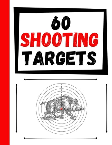60 Shooting Targets Large Paper Perfect for Rifles / Firearms / BB / AirSoft / Pistols / Archery & Pellet Guns