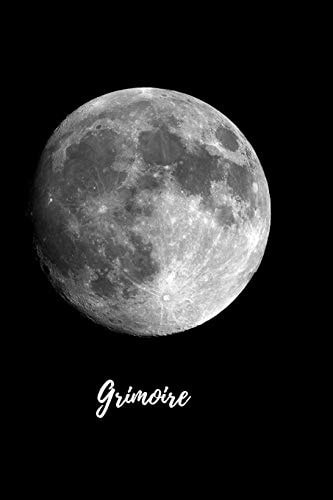 Grimoire Buch Der Schatten Mit 120 Gestalteten Seiten Zum Eintragen Für Rezepte, Zaubersprüche und Rituale. Grimoire Für Hexen und Andere Magiepraktizierende, 6x9" Glänzendes Softcover Schwarz Mit Vollmond