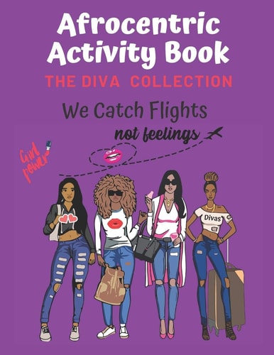 Afrocentric Activity Book The Diva Collection Sudoku, Word Search, & Coloring Images with Positive Affirmations