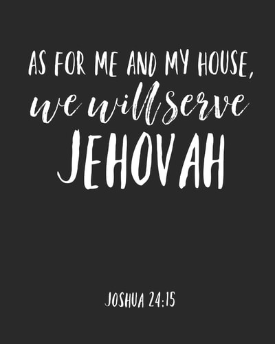 As For Me And My House We Will Serve Jehovah Jehovah Witness Journal/ Jehovah Witness Notebook/ Study Book For Scriptures Notes And Prayers 120 Pages - Novelty/ Gift