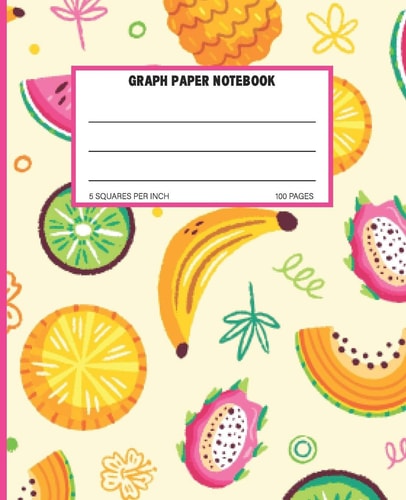 Graph Paper Notebook Quad Ruled Grid Paper Math and Science Composition Notebook 100 Sheets 5 Squares Per Inch