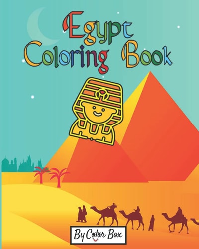 Egypt Coloring Book Gods of Ancient Egypt, Fun Ancient History Activity Coloring Book For Kids And Adult