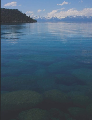 Rocks in the Water at Beautiful Lake Tahoe