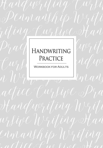 Handwriting Practice Workbook for Adults Cursive Writing Penmanship Handwriting Workbook for Adults
